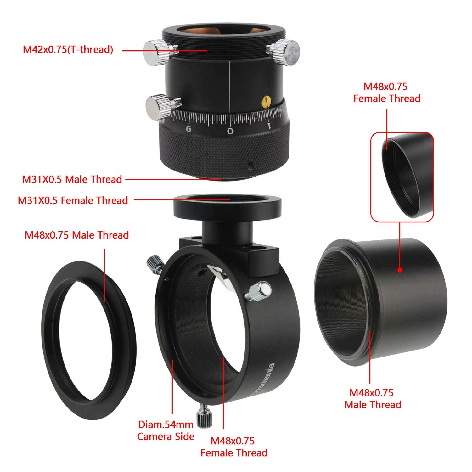 Astromania Off Axis Guider With Micro Focusing   For Successful Astronomy Photos Without A Guide Scope